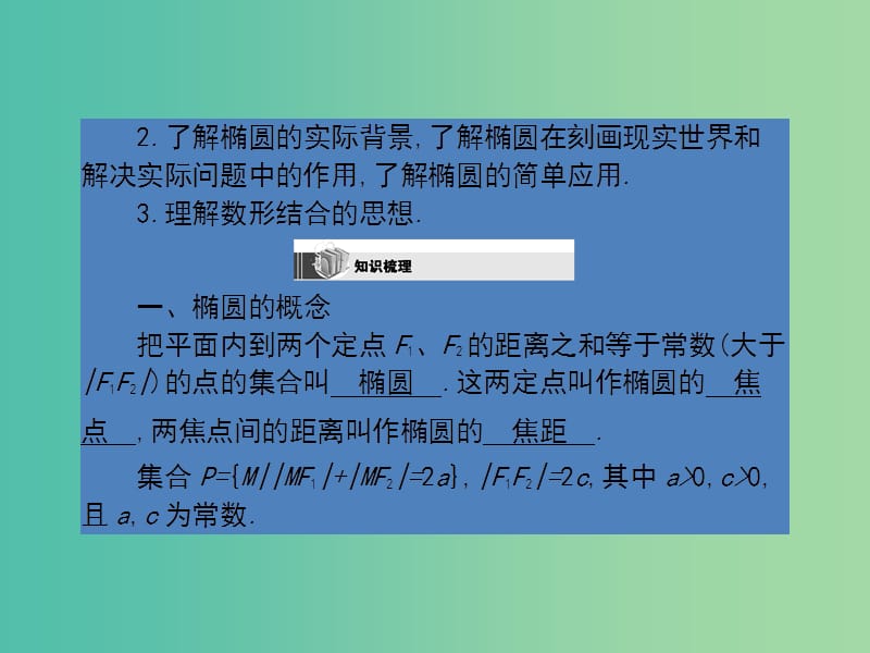 高考数学第一轮复习 第八章 圆锥曲线课件 理 北师大版.ppt_第2页