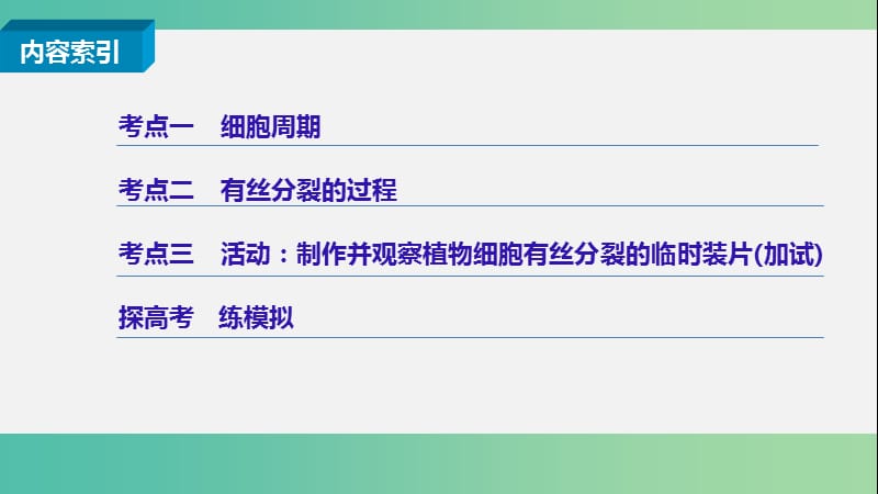 高考生物二轮复习 专题八 细胞的增殖课件.ppt_第2页