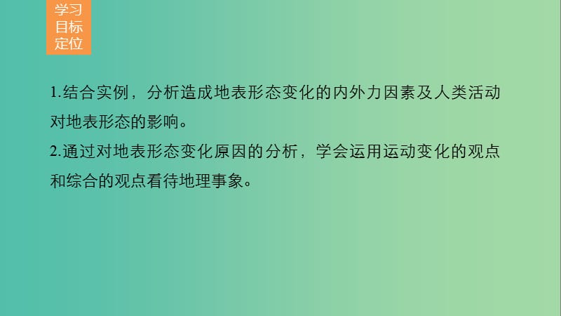 高中地理 第二单元 第一节 课时2 内、外力作用与地表形态变化课件 鲁教版必修1.ppt_第2页