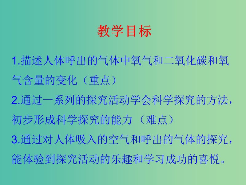 七年级生物下册《探究人体呼出气体与空气的差别》课件 （新版）济南版.ppt_第3页