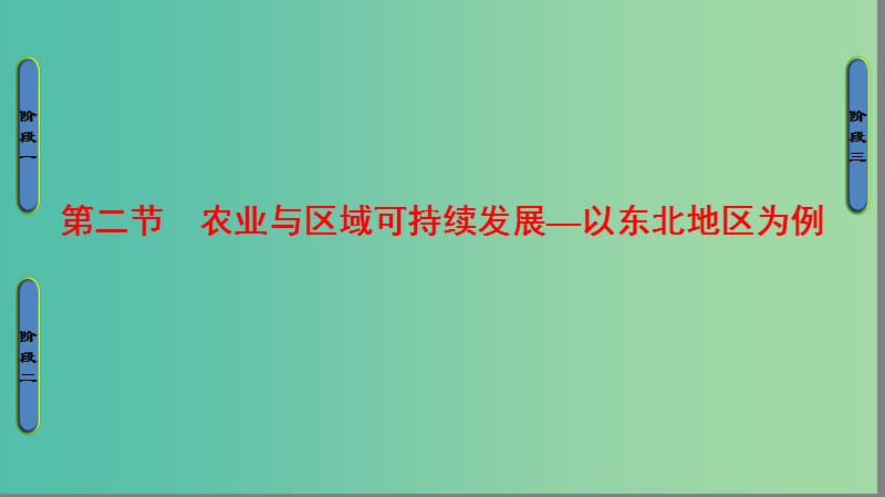 高中地理 第4单元 区域综合开发与可持续发展 第2节 农业与区域可持续发展—以东北地区为例课件 鲁教版必修3.ppt_第1页