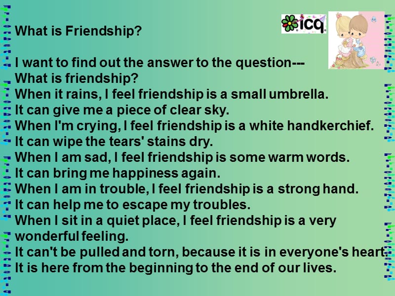 高中英语 Unit 1 Friendship Section Two Reading and Comprehending课件 新人教版必修1.ppt_第3页