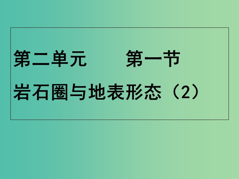 高中地理 2.1岩石圈与地表形态（内外力作用与地表形态）课件 鲁教版必修1.ppt_第1页