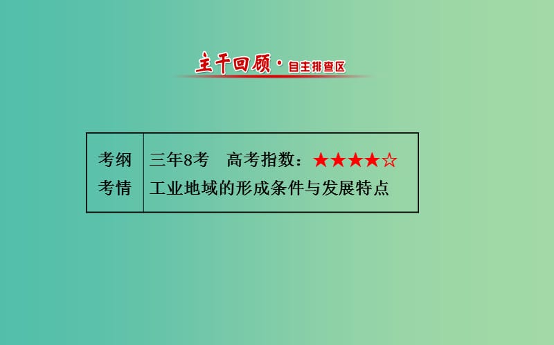 高考地理一轮专题复习 人文地理 4.2工业地域的形成 传统工业区与新工业区课件.ppt_第2页