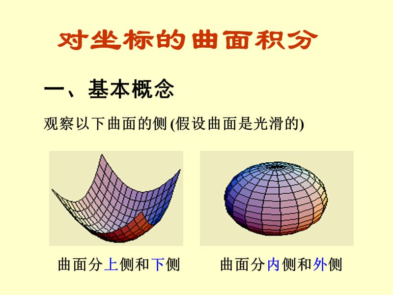 对坐标的曲面积分.ppt_第1页