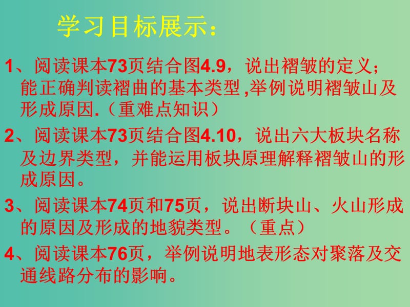 高中地理《4.2 山地的形成》课件 新人教版必修1.ppt_第3页