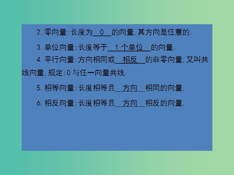 高考数学第一轮复习 第五章 平面向量课件 理 北师大版.ppt_第3页