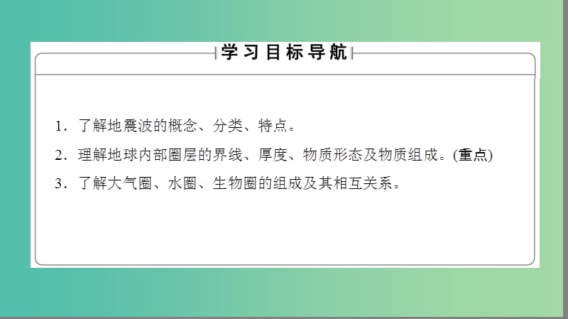 高中地理 第一章 宇宙中的地球 第四节 地球的结构课件 湘教版必修1.ppt_第2页