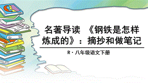 名著導讀《鋼鐵是怎樣煉成的》.ppt