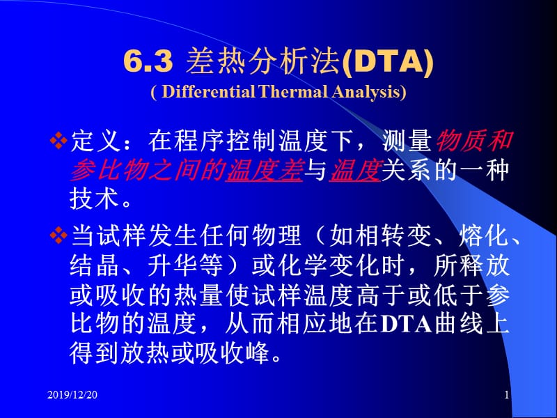 差热分析法(DTA).ppt_第1页