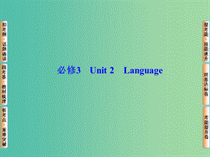 高考英語總復(fù)習(xí) Unit2 Language課件 牛津譯林版必修3.ppt