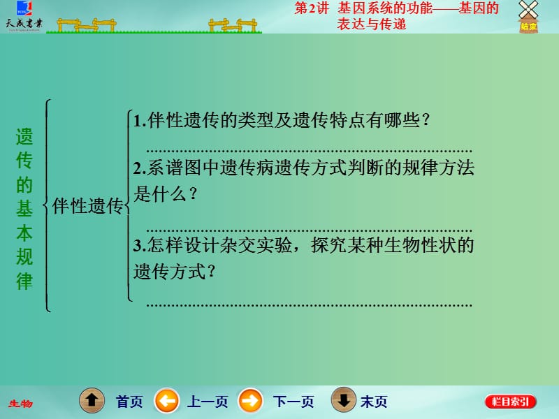 高考生物二轮专题复习 第一部分 专题2 第2讲 基因系统的功能-基因的表达与传递课件.ppt_第3页