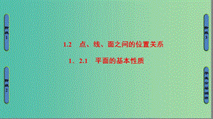 高中數(shù)學 第一章 立體幾何初步 1.2.1 平面的基本性質課件 蘇教版必修2.ppt