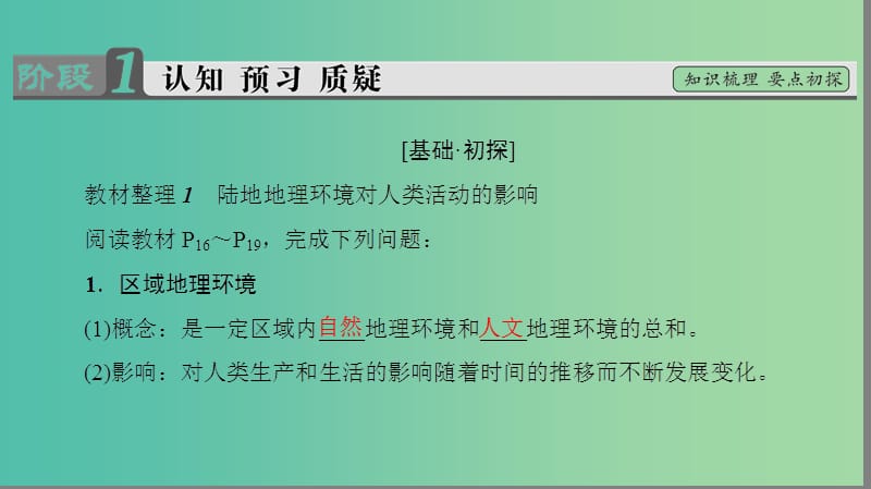 高中地理第一章区域地理环境和人类活动第2节区域地理环境对人类活动的影响课件中图版.ppt_第3页