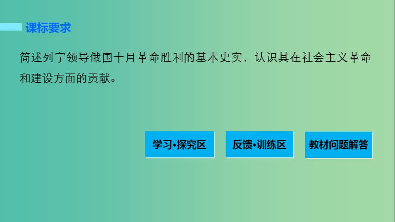 高中历史 专题五 无产阶级革命家 4 俄国无产阶级革命的导师——列宁(二)课件 人民版选修4.ppt_第2页