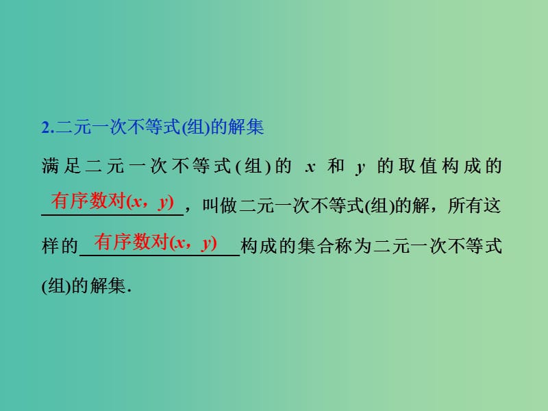 高考数学一轮复习第6章不等式推理与证明第2讲二元一次不等式(组)及简单的线性规划问题课件理北师大版.ppt_第3页