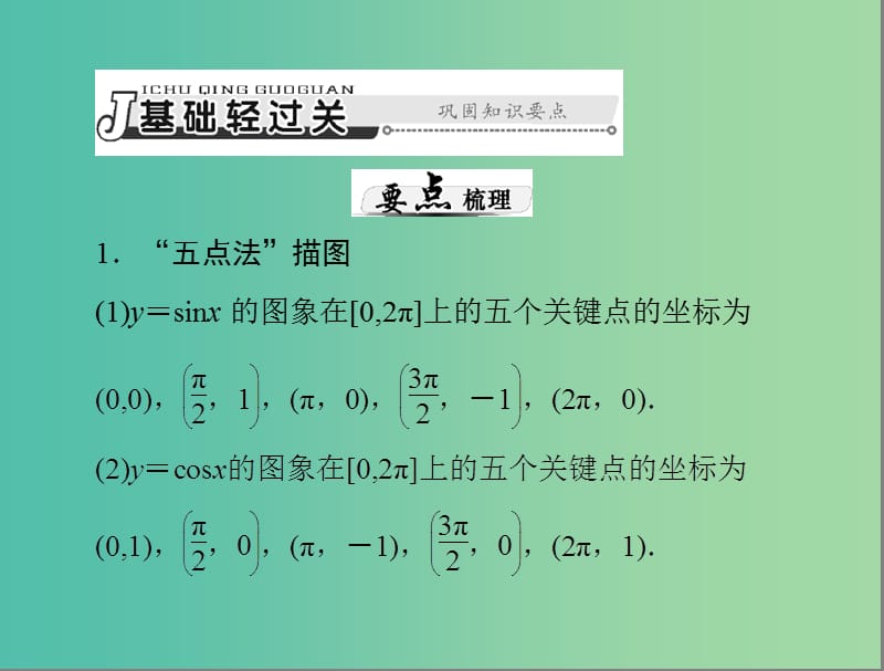 高考数学总复习 第三章 三角函数与解三角形 第3讲 三角函数的图象与性质课件 理.ppt_第3页