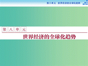 高中歷史 第八單元 世界經(jīng)濟的全球化趨勢 第22課 戰(zhàn)后資本主義世界經(jīng)濟體系的形成課件 新人教版必修2.ppt