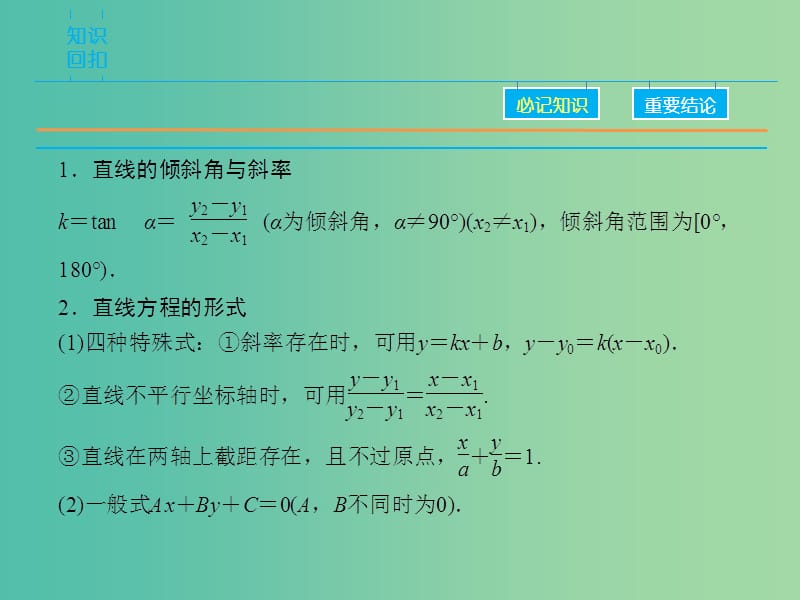 高考数学二轮复习 第1部分 专题6 必考点14 直线与圆课件 理.ppt_第3页