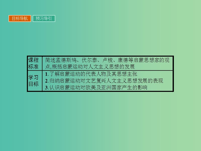 高中历史 第二单元 西方人文精神的起源及其发展 7 启蒙运动课件 新人教版必修3.ppt_第2页