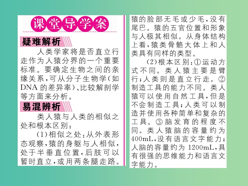 七年级生物下册 第一章 第一节 人类的起源和发展课堂课件 新人教版.ppt_第2页