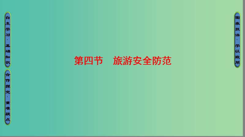 高中地理 第2单元 旅游景观欣赏与旅游活动设计 第4节 旅游安全防范课件 鲁教版选修3.ppt_第1页