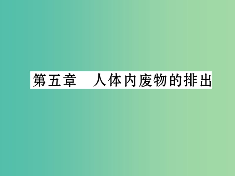 七年级生物下册 第五章 人体内废物的排出课件 新人教版.ppt_第1页