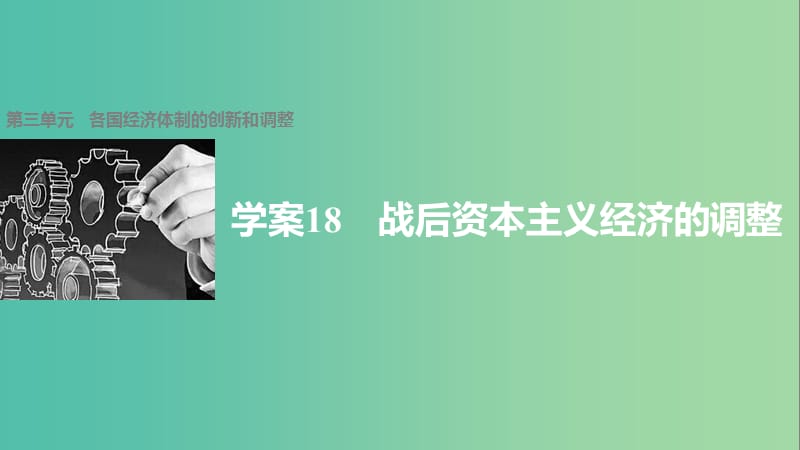 高中历史 第三单元 各国经济体制的创新和调整 18 战后资本主义经济的调整课件 岳麓版必修2.ppt_第1页