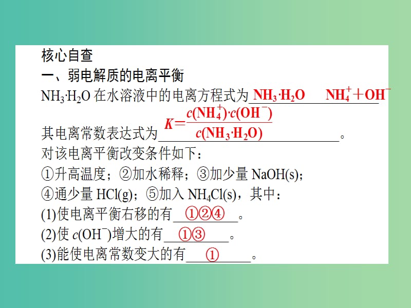 高考化学二轮复习 专题2 第4讲 电解质溶液课件.ppt_第2页