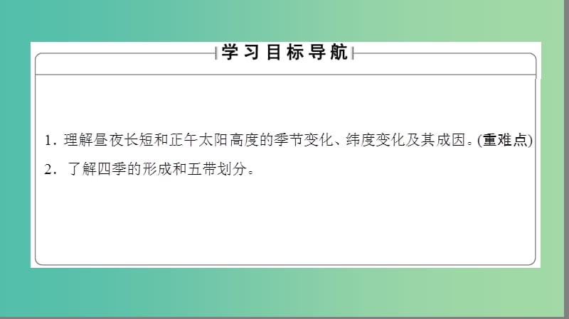 高中地理 第一章 宇宙中的地球 第三节 地球的运动第三课时课件 湘教版必修1.ppt_第2页