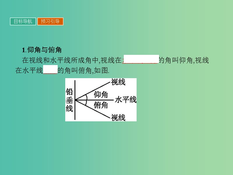 高中数学 第1章 解三角形 1.3.2 高度与角度问题课件 苏教版必修5.ppt_第3页