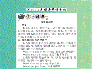 七年級英語下冊 Module 5 Shopping語法精講精練課件 （新版）外研版.ppt