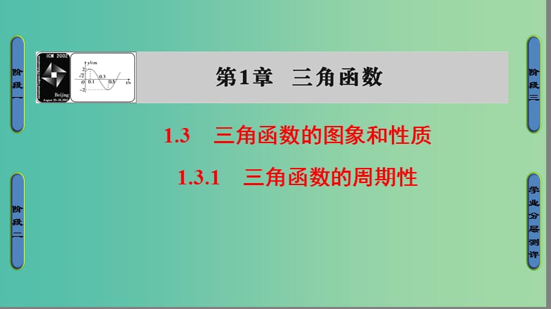 高中数学 第一章 三角函数 1.3.1 三角函数的周期性课件 苏教版必修4.ppt_第1页