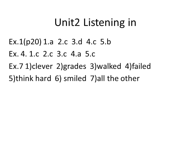 新视界大学英语听说2listeningin部分答案.ppt_第2页