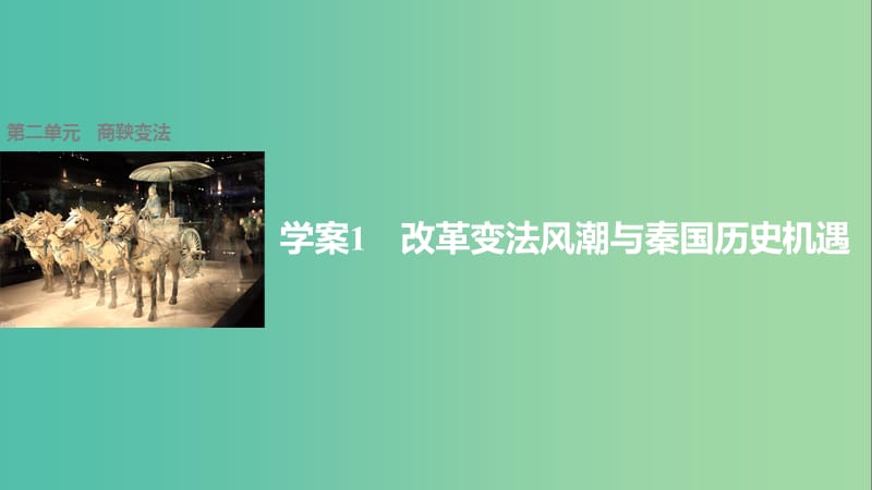 高中历史 第二单元 商鞅变法 1 改革变法风潮与秦国历史机遇课件 新人教版选修1.ppt_第1页