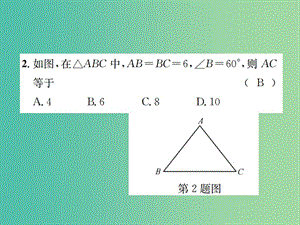 八年級數(shù)學下冊 1.1 等腰三角形 第4課時 等邊三角形的判定習題課件 （新版）北師大版.ppt