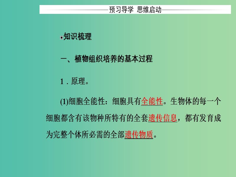 高中生物 专题3 植物的组织培养技术 课题1 菊花的组织培养课件 新人教版选修1.ppt_第3页