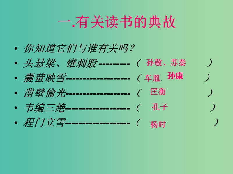 七年级语文上册 第六单元 综合性学习《少年正是读书时》课件 （新版）新人教版.ppt_第2页