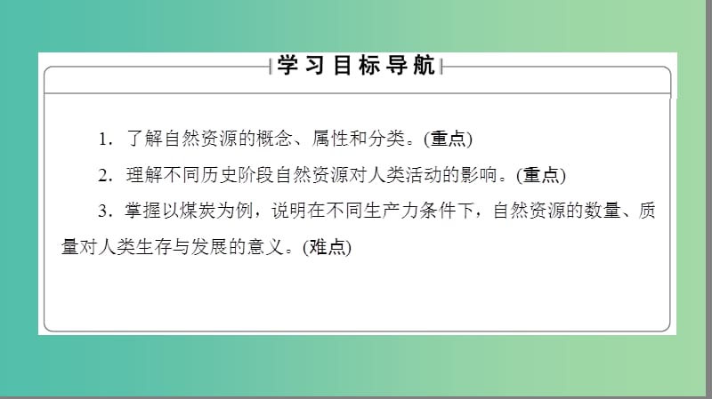 高中地理 第四章 自然环境对人类活动的影响 第三节 自然资源与人类活动课件 湘教版必修1.ppt_第2页