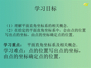 七年級數(shù)學(xué)下冊《7.1.2 平面直角坐標系》課件2 新人教版.ppt