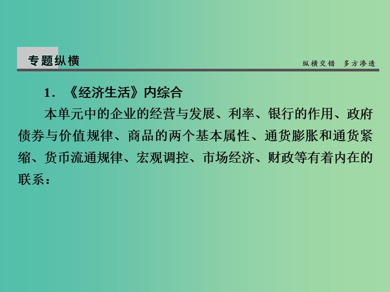 高考政治第一轮复习 第2单元 生产、劳动与经营单元总结课件.ppt_第3页