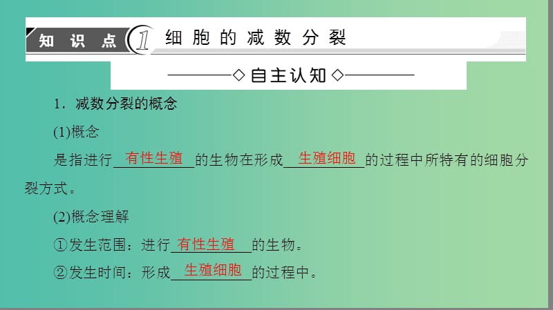 高中生物 第2章 减数分裂和有性生殖 第1节 减数分裂课件 苏教版必修2.ppt_第3页
