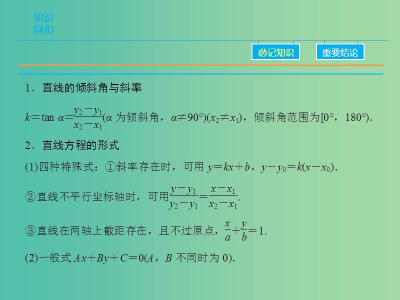 高考数学二轮复习 第1部分 专题6 必考点13 直线与圆课件 文.ppt_第3页