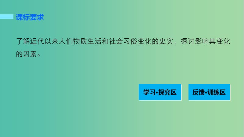 高中历史 专题四 中国近现代社会生活的变迁 1 物质生活和社会习俗的变迁课件 人民版必修2.ppt_第2页