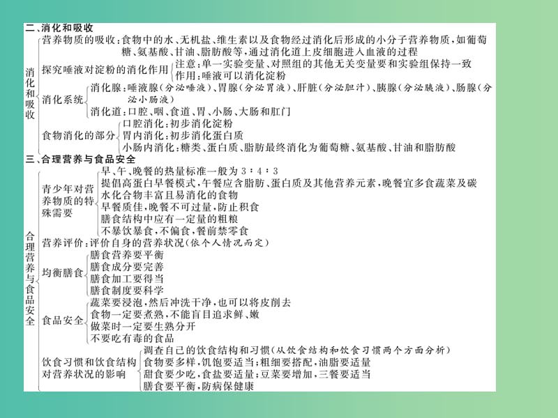 七年级生物下册 第二章 人体的营养章末小结课件 新人教版.ppt_第3页