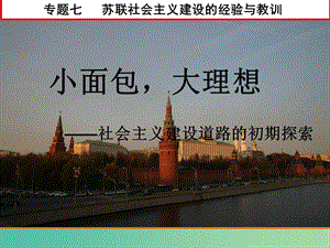 高中歷史 蘇聯(lián)社會(huì)主義建設(shè)的經(jīng)驗(yàn)與教訓(xùn)課件 人民版必修1.ppt