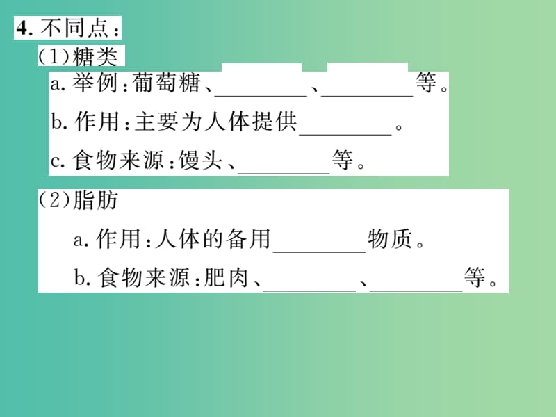 七年级生物下学期期末复习二 人体的营养课件 新人教版.ppt_第3页