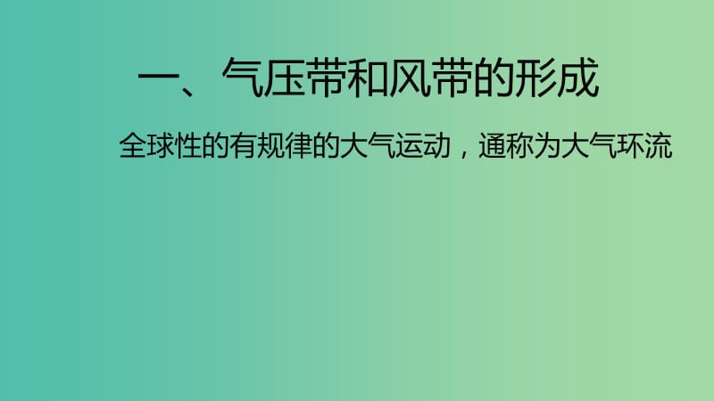 高中地理第二章地球上的大气2.2气压带和风带课件2新人教版.ppt_第2页