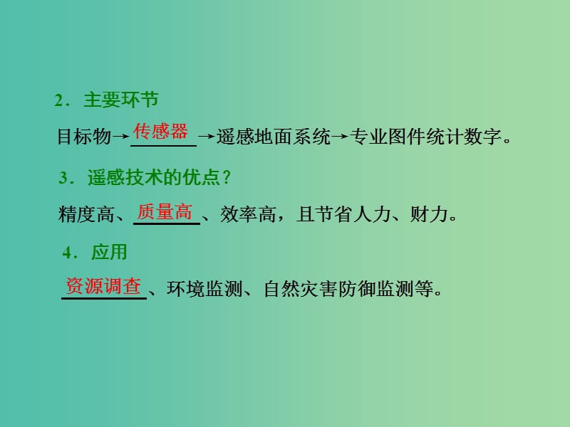 高考地理第一轮总复习 第十二章 第二讲 地理信息技术在区域地理环境研究中的应用课件.ppt_第3页