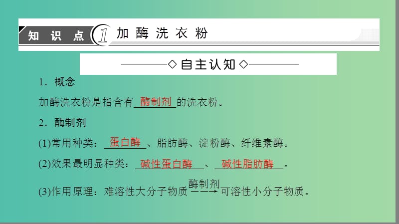 高中生物专题4酶的研究与应用课题2探讨加酶洗衣粉的洗涤效果课件新人教版.ppt_第3页